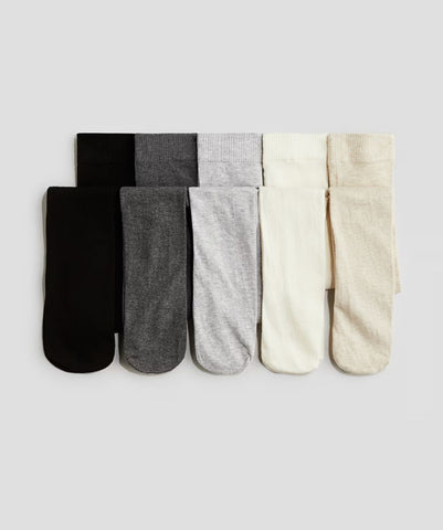 H&M 5-pack Cotton Jersey Leggings