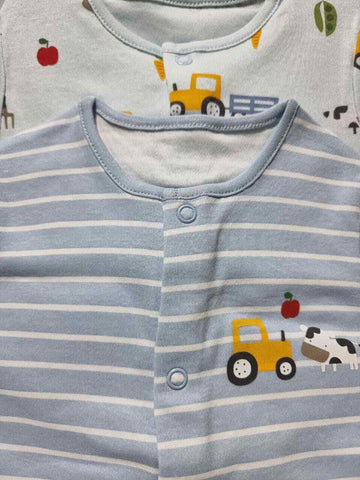 Matalan Cute Car Print Rompers - 2 Pack Set