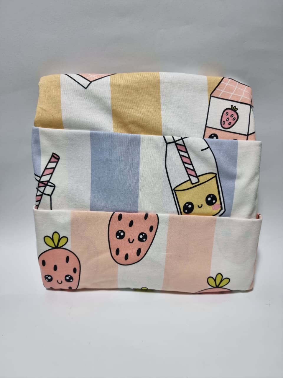 George UK Striped Strawberry Milk Short Sleeve Pyjamas 3 Pack