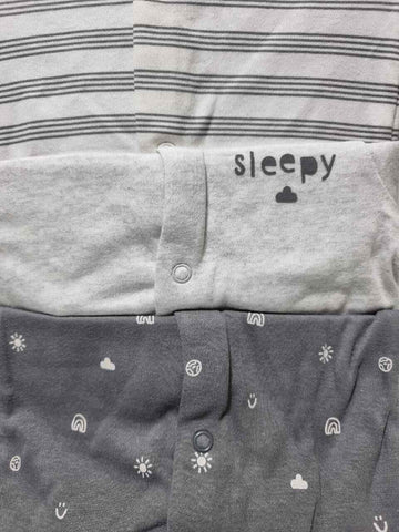 Grey Cute Kind Sleepsuits 3 Pack