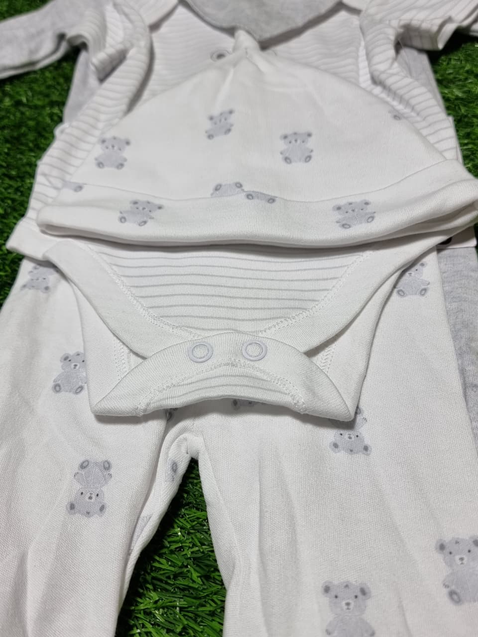 Matalan 5 Piece Baby Grey Bear Starter Set