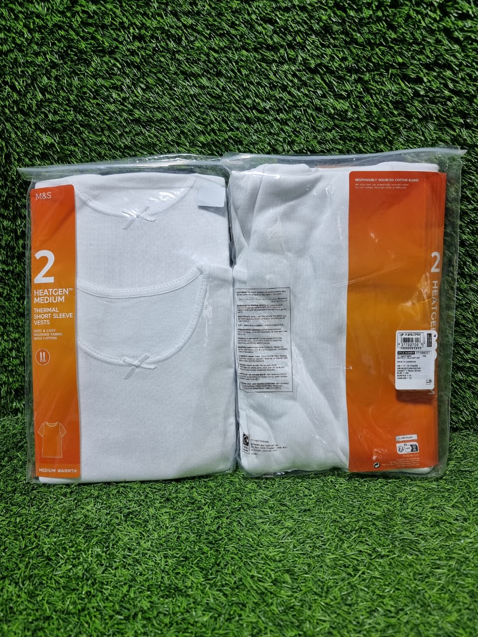 Marks & Spenders Thermal Half Sleeves Set 11-12 Years