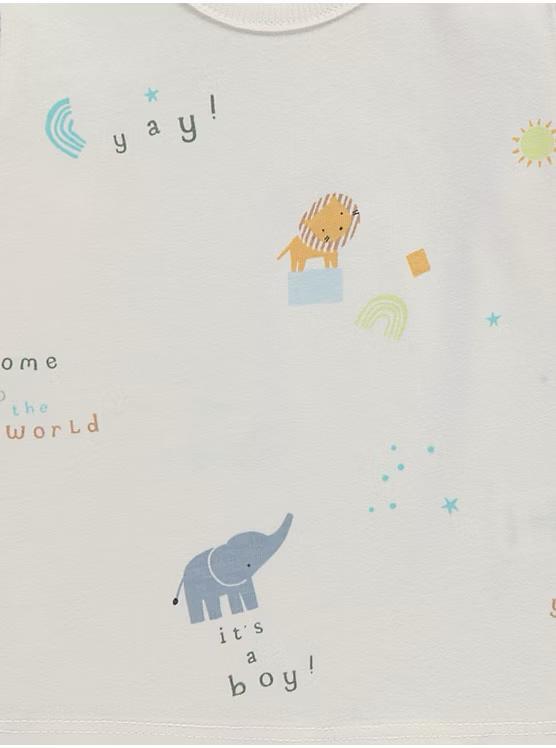 George Dino Animals Printed 3 Shirts Set