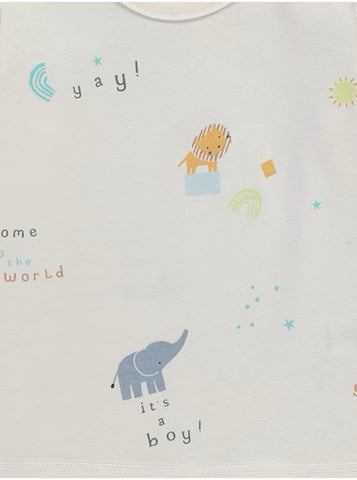 George Dino Animals Printed 3 Shirts Set