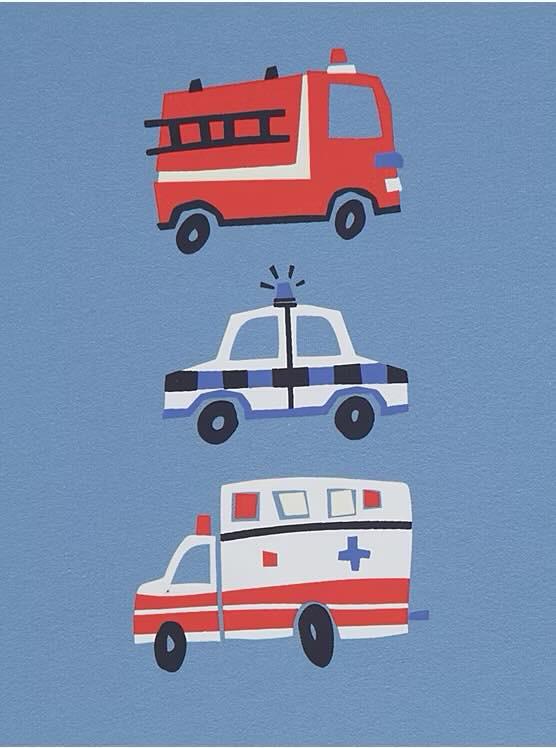 George Cars Transport Printed Shirt Pajama 5 Pack Set 5-6 Years