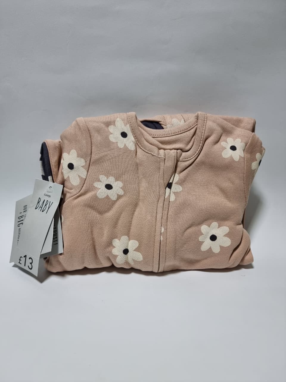 Floral Print Zip Fasten Sleepsuits 3 Pack George UK