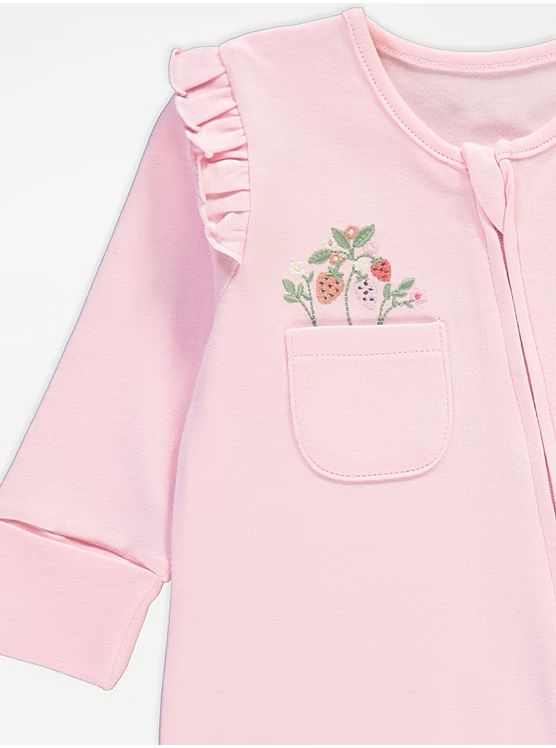 Multicolor Floral Zip Fasten Open Feet Sleepsuits 3 Pack George UK