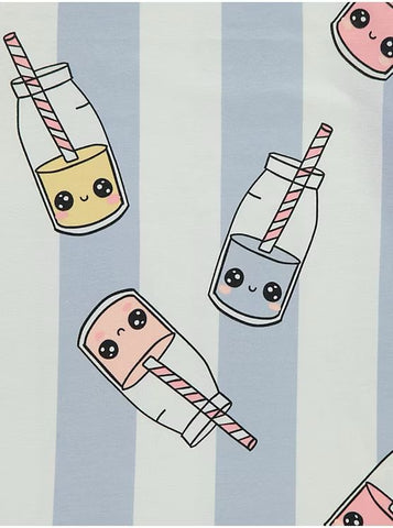 George UK Striped Strawberry Milk Short Sleeve Pyjamas 3 Pack