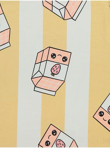 George UK Striped Strawberry Milk Short Sleeve Pyjamas 3 Pack