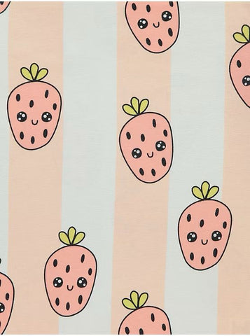 George UK Striped Strawberry Milk Short Sleeve Pyjamas 3 Pack