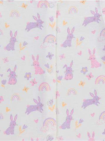 Paster Bunny Heart Rompers 3 Pack - George Uk