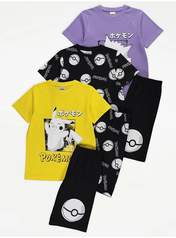 George UK Pokemon Print 3 Pairs Set