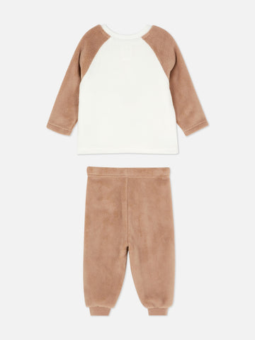 Brown Bear Fleece Pyjamas Primark