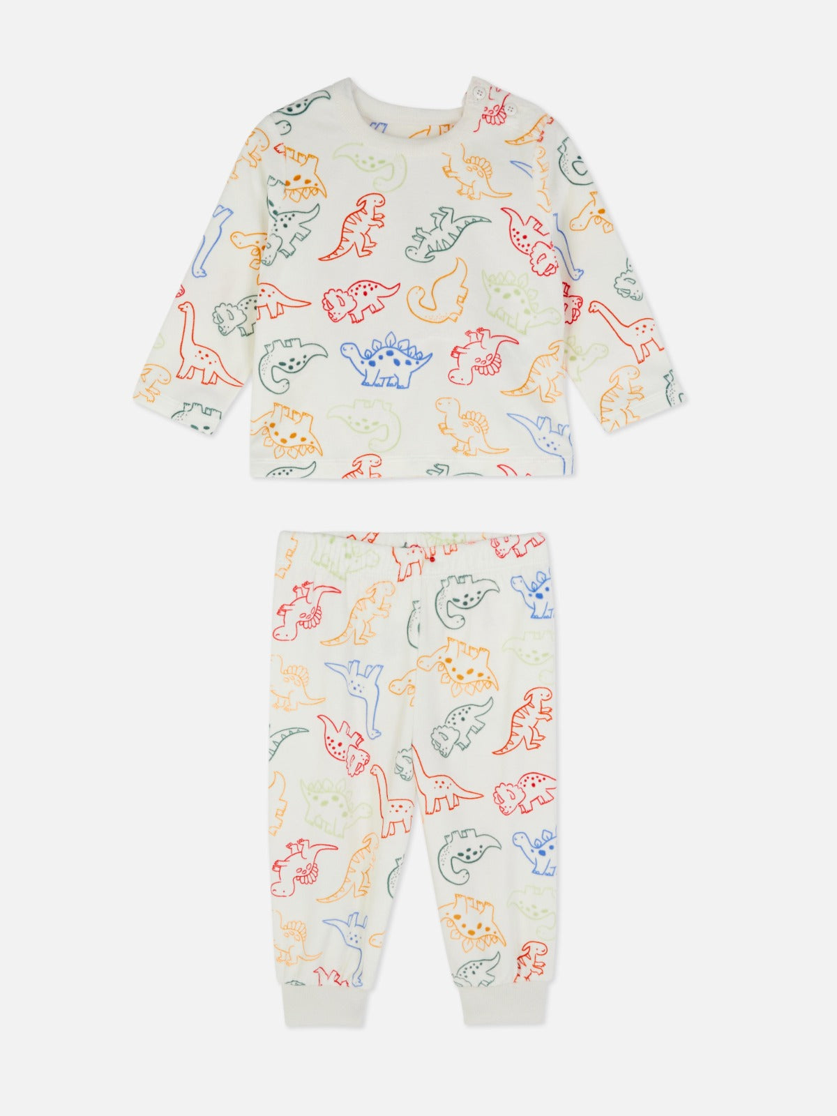Primark Dino Fleece Pyjamas Set