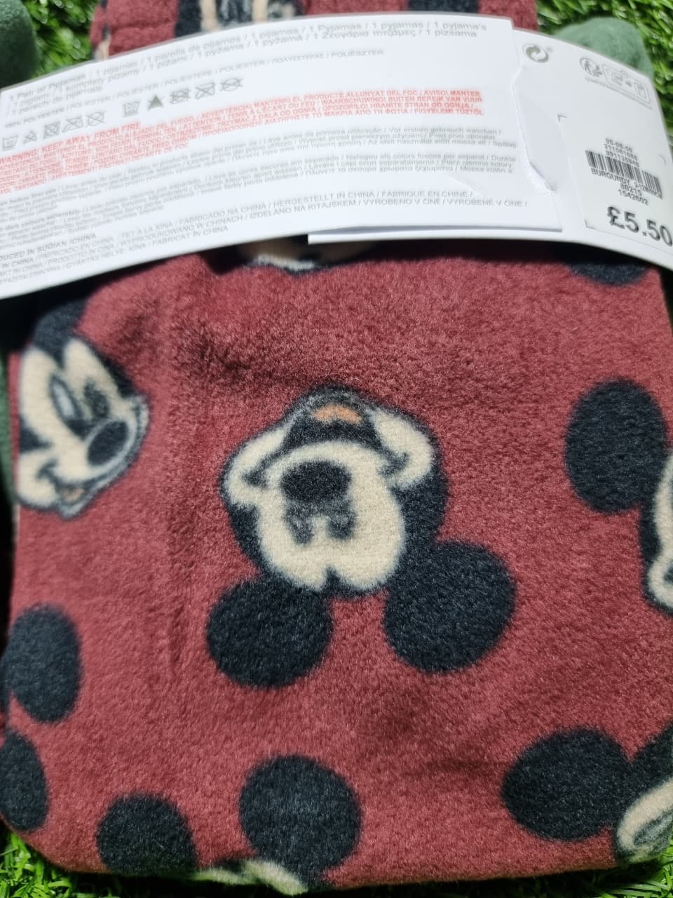 Mickey Fleece Pyjamas Primark