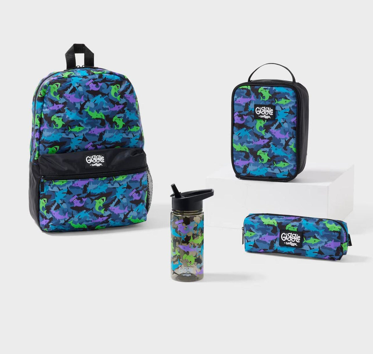 Smiggle Whale Print Bag Set of 4