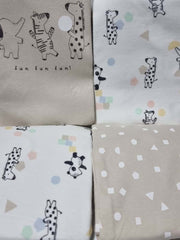 Safari Animals Short Sleeve Pyjamas 2 Pack 2-3 Years