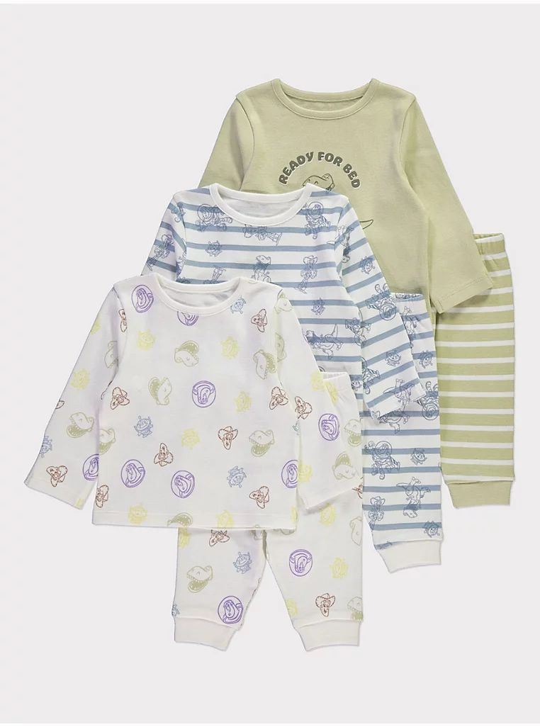 Disney Pixar Toy Story Pyjamas 3 Pack George UK, 3-6 Months