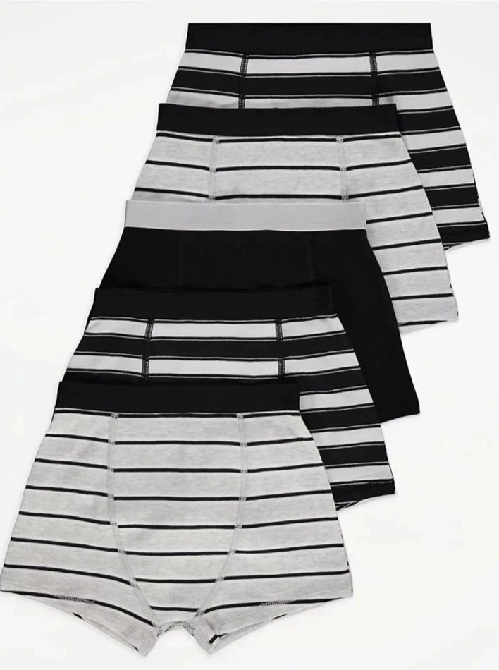 Striped Print Trunks 7 Pack George UK