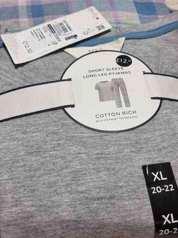 M&S Checkered Print Pyjamas Women