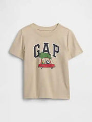 Gap Logo Cute Car Print Shirt