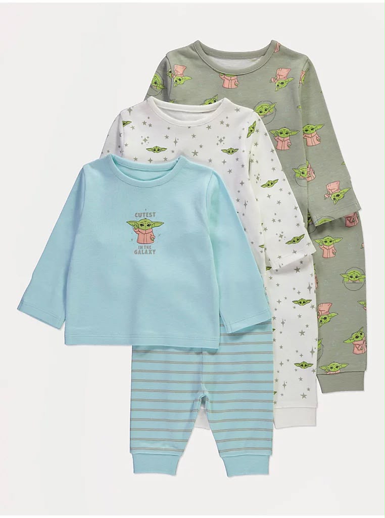 Star Wars Pyjamas 3 Pack Set George Uk