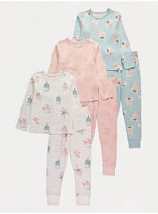 Fairy Long Sleeve Pyjamas 3 Pack