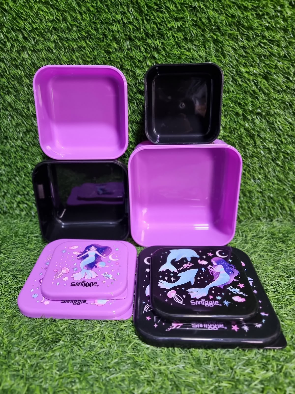 Smiggle Mermaid 4 Lunch Boxes Set