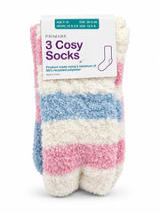 Primark Kids Fluffy Striped Cosy Socks 3-Pack