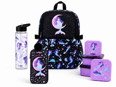 Smiggle Girls Celestial Mermaid 4-Piece School Backpack Set