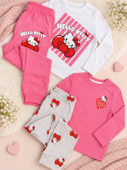 Primark 2-Pack Hello Kitty Printed Cotton Pyjama Sets
