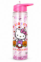 Hello Kitty Pumpkin Spice Glitter Filled Water Bottle