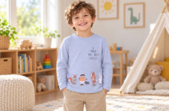 George Boys 10 Pack Long Sleeve Animal Printed T-Shirts
