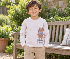 George Boys 10 Pack Long Sleeve Animal Printed T-Shirts