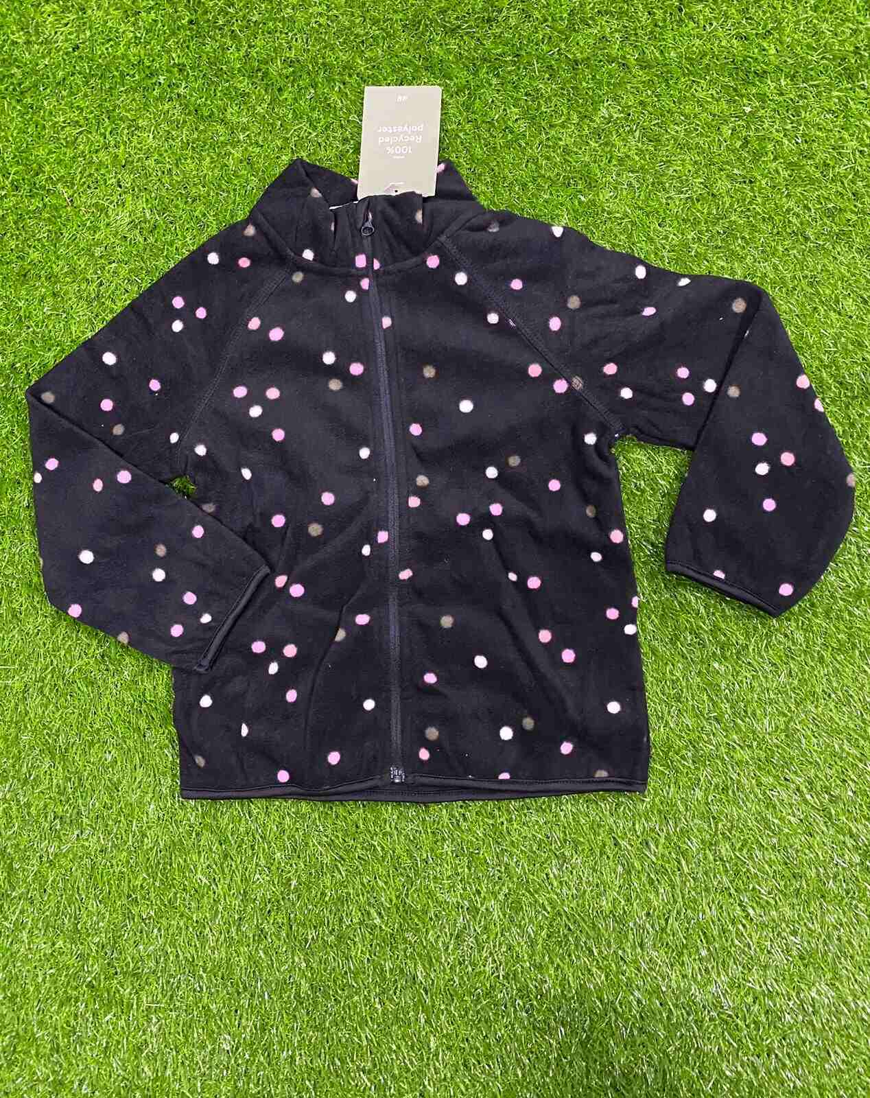 H&M Polka Dot Fleece Jacket