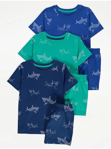 George Shark Print 3 Pairs Set