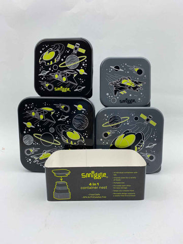 Space Print 4 In 1 Lunchboxes Set Smiggle