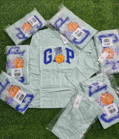 Basket Ball Print Logo T-Shirt Gap