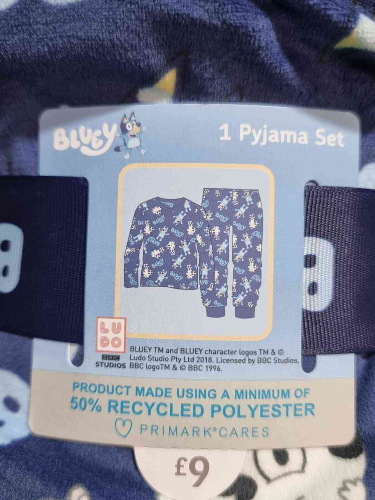 Disney’s Bluey Velour Pyjamas
