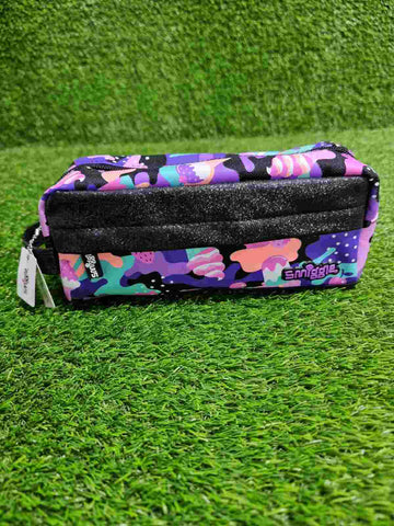 Colorful Printed Pencil Case Black