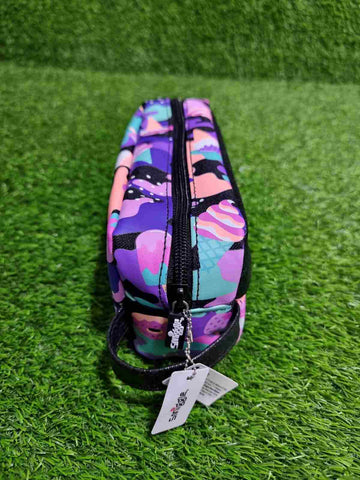Colorful Printed Pencil Case Black