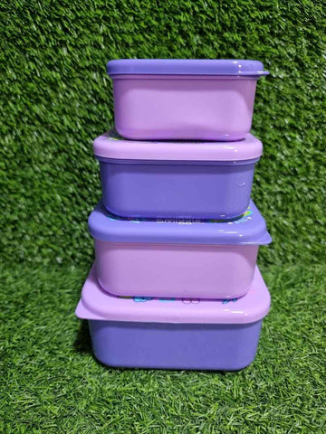 Smiggle Unicorn 4 Lunch Boxes Set