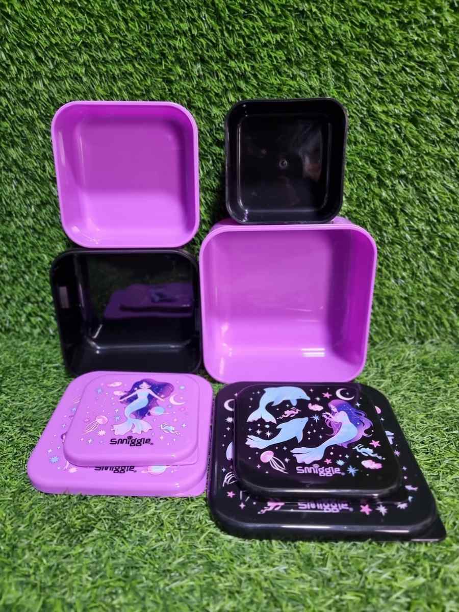 Smiggle Mermaid 4 Lunch Boxes Set