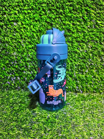 Smiggle Animal Print Teeny Tiny Drink Bottle With Strap 400ML