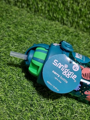 Smiggle Animal Print Teeny Tiny Drink Bottle With Strap 400ML