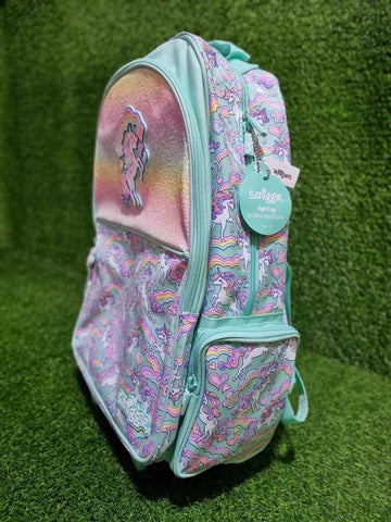Smiggle Unicorn Trolley Backpack With Light Up Wheels