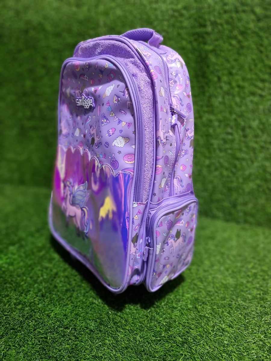 Smiggle Trolley Unicorn Backpack With Light Up Wheels