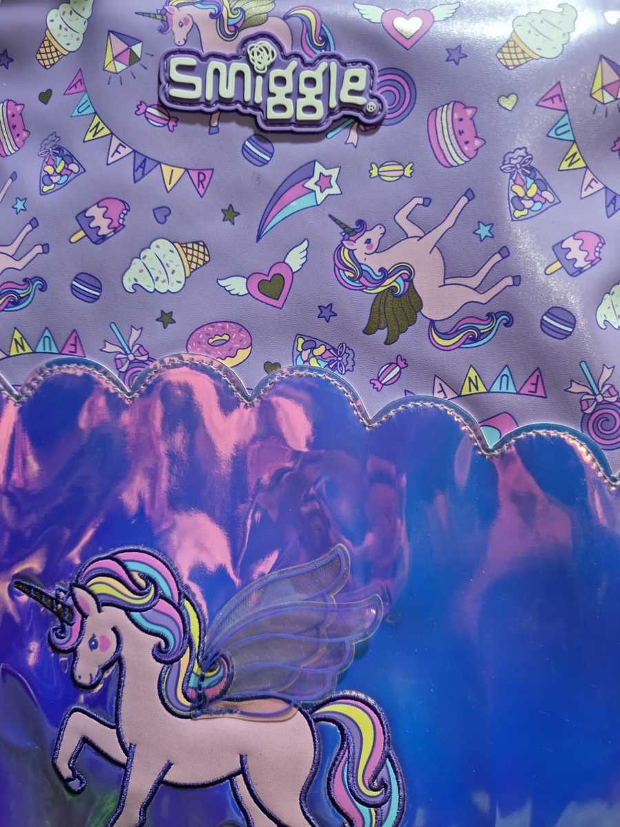 Smiggle Trolley Unicorn Backpack With Light Up Wheels