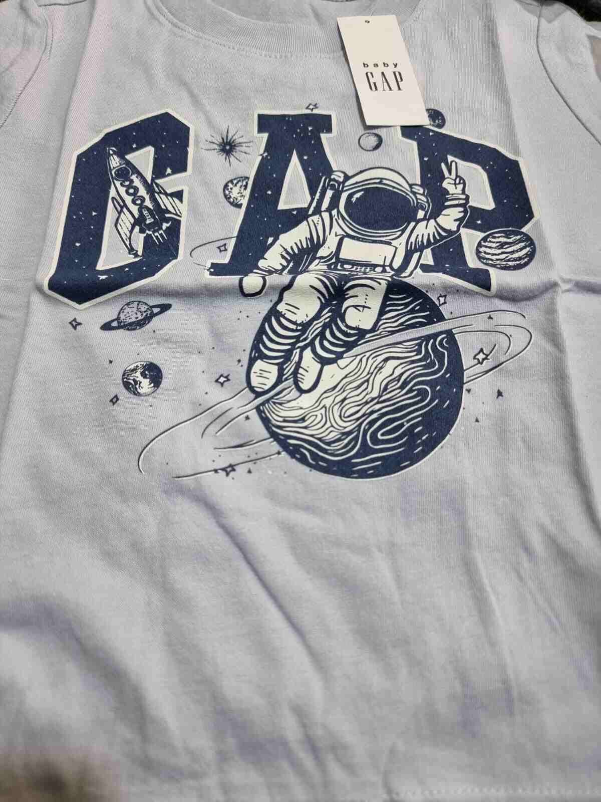 Astronaut Print Logo T-Shirt Gap