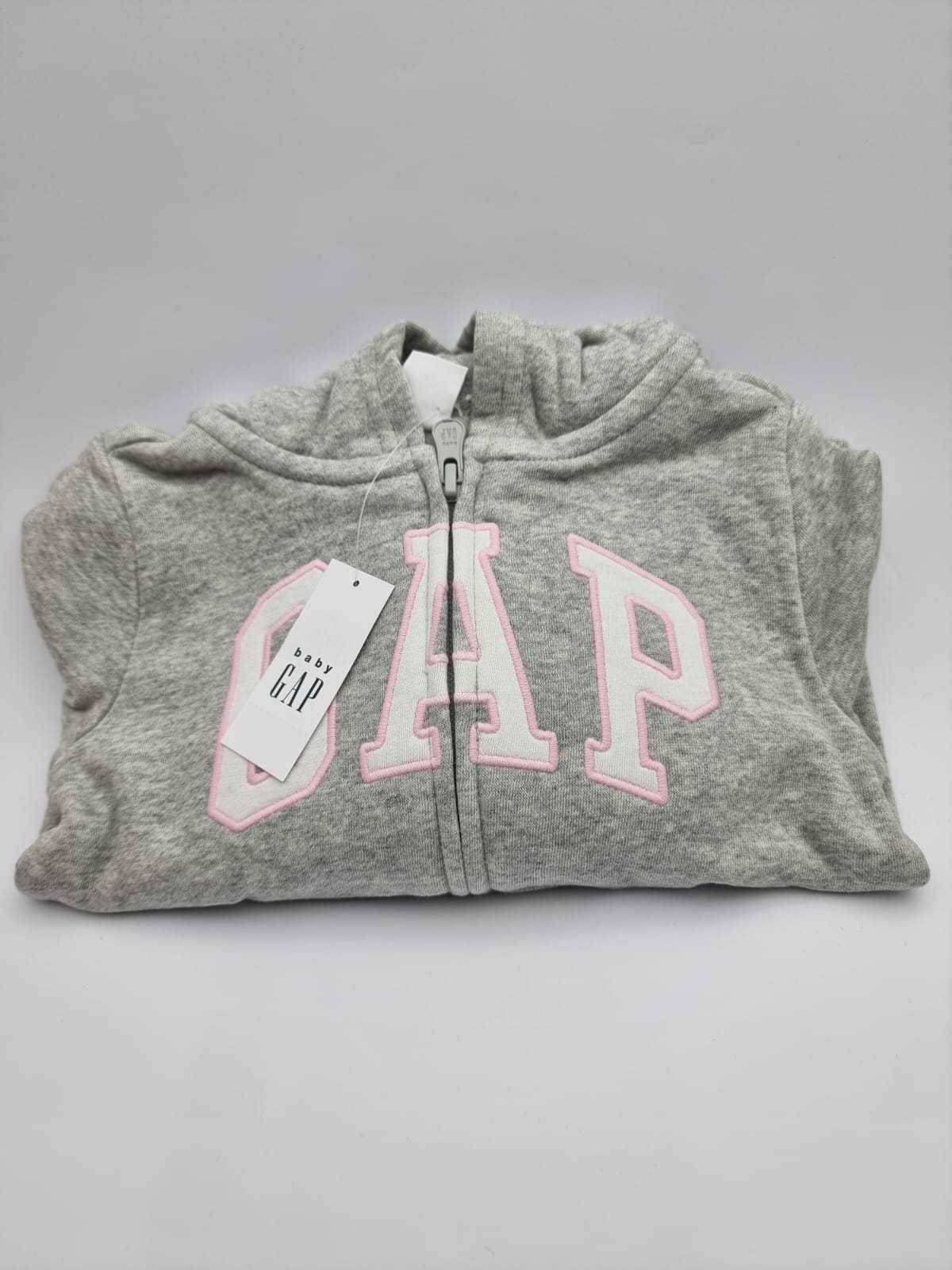 Gap Logo Zip Hoodie Fleece Lined